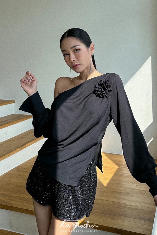 亮片鬆緊可愛短褲